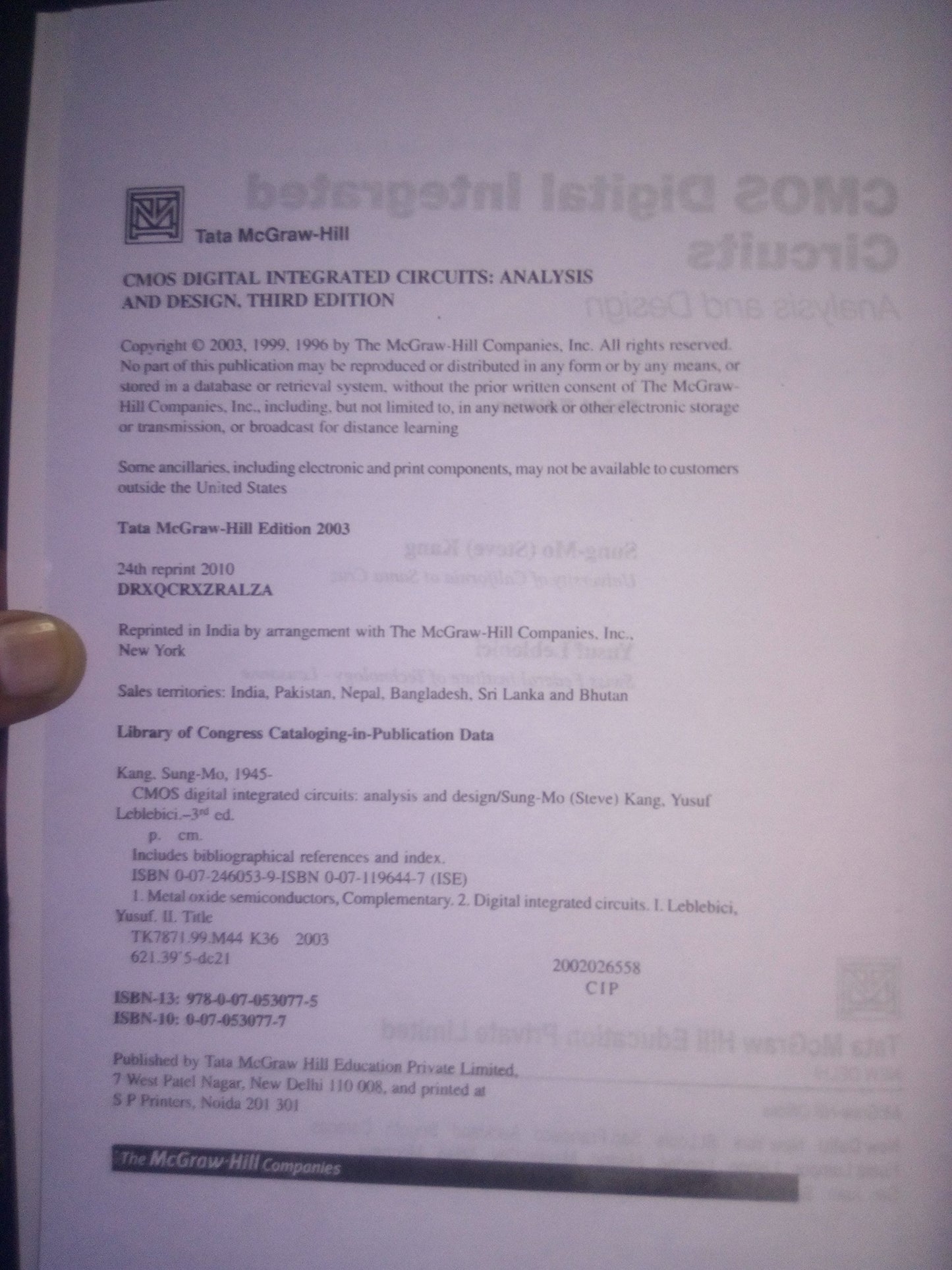 CMOS Digital Integrated Circuits Analysis & Design