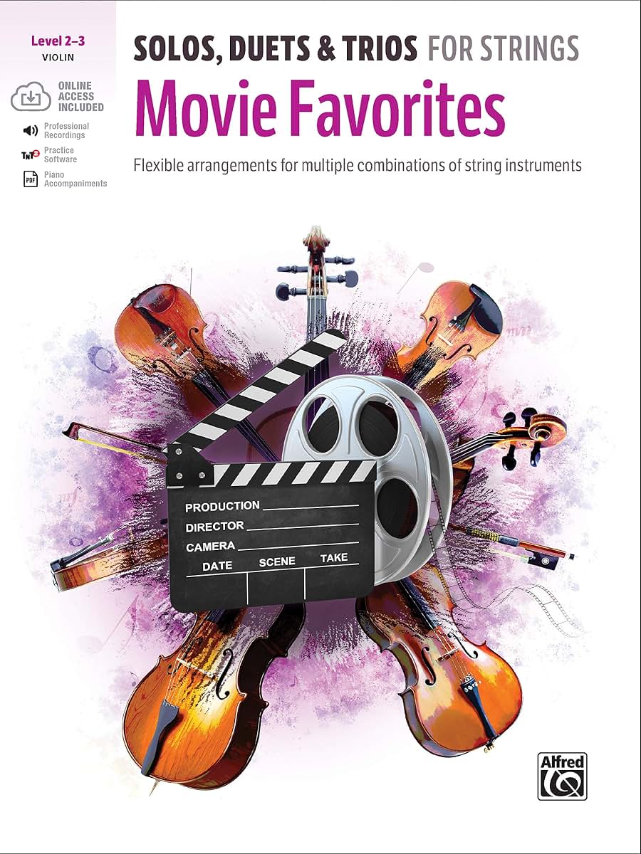 Solos, Duets & Trios for Strings -- Movie Favorites: Flexible Arrangements for Multiple Combinations of String Instruments, Book & Online Audio/Software/PDF