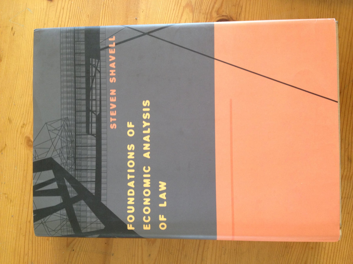 Foundations of Economic Analysis of Law