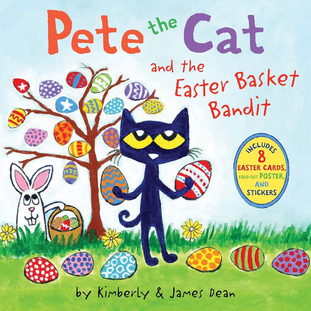 Pete the Cat and the Easter Basket Bandit: An Easter And Springtime Book For Kids - Help Pete and Friends Hunt for the Missing Basket and Learn About Sharing