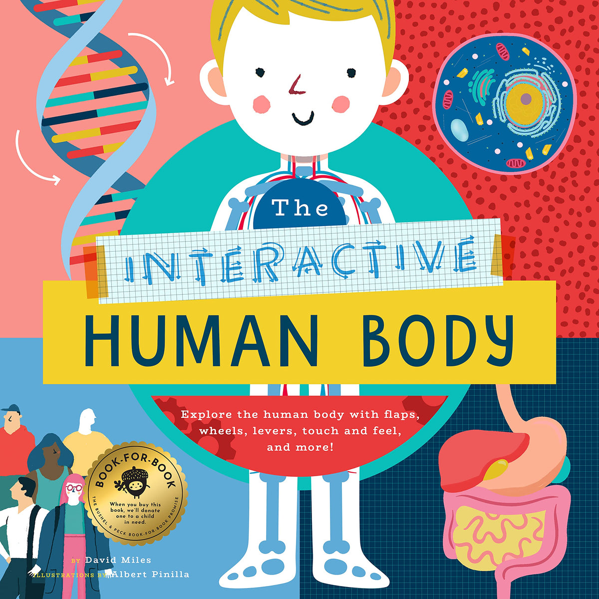 The Interactive Human Body: Explore the human body with flaps, wheels, levers, touch and feel, and more! (The Interactive Explorer, 3)