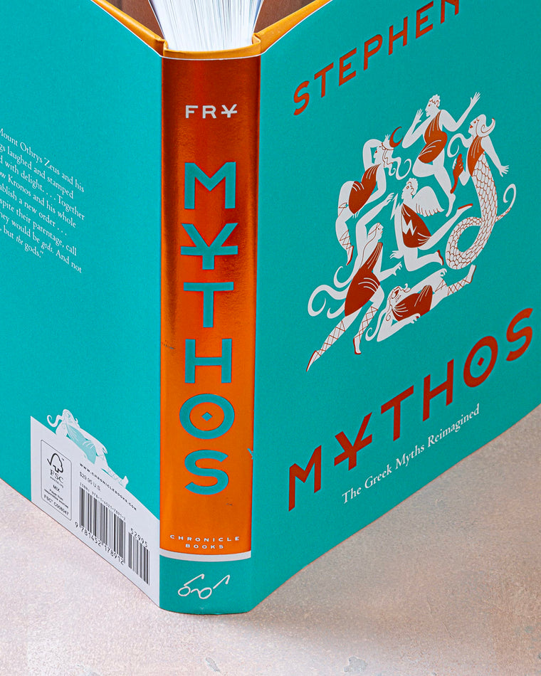 Mythos: (Ancient Greek Mythology Book for Adults, Modern Telling of Classical Greek Myths Book) (Stephen Frys Greek Myths, 1) — back cover
