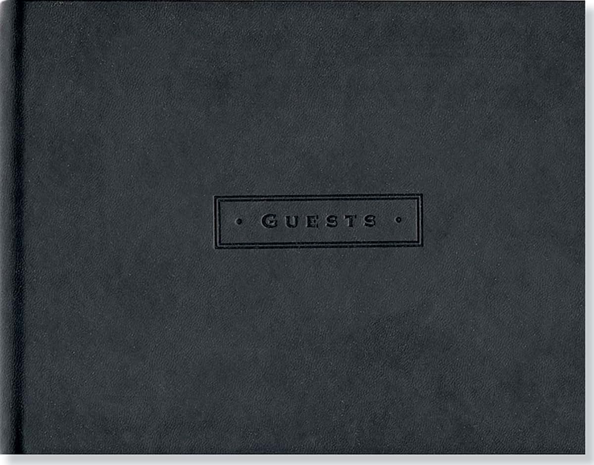 Classic Black Guest Book