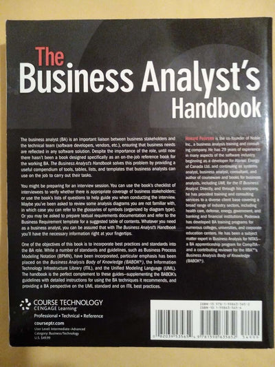 The Business Analyst's Handbook