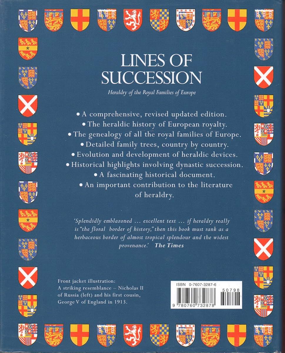 Lines Of Succession - Heraldry Of The Royal Families Of Europe