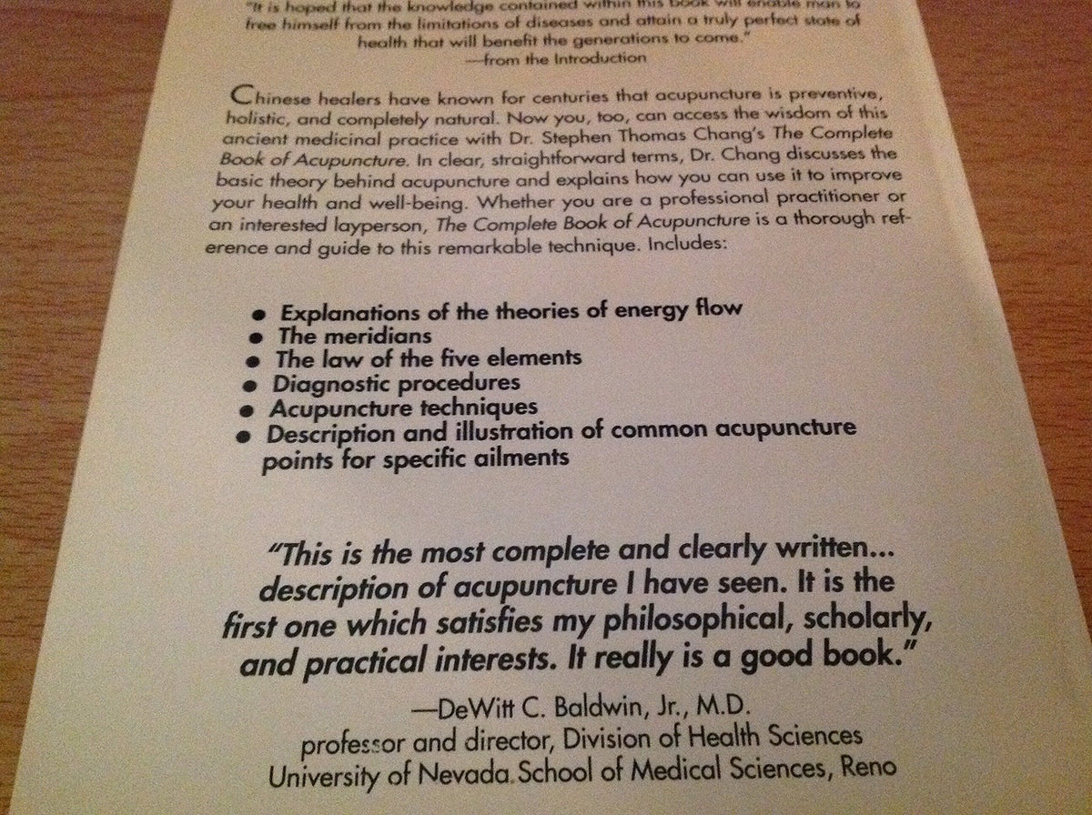 The Complete Book of Acupuncture