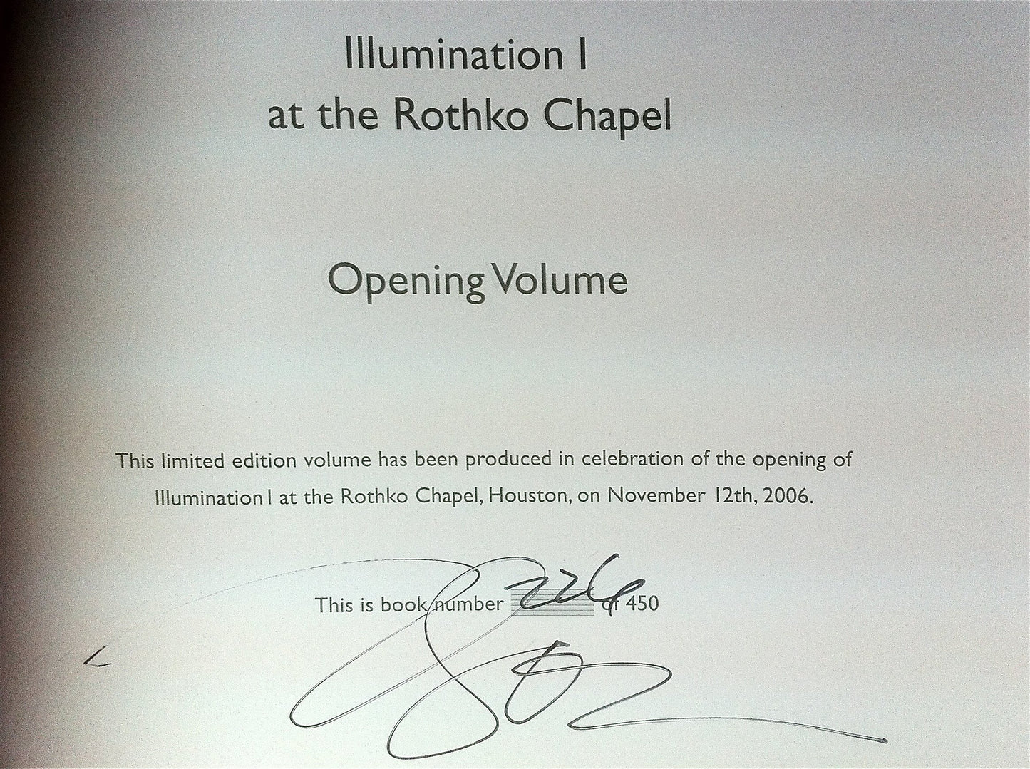 Michael Somoroff: Illumination I at the Rothko Chapel