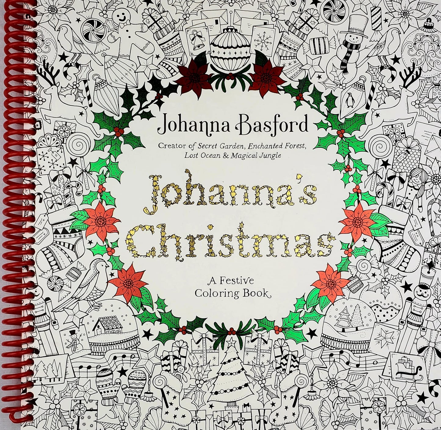 Johanna's Christmas: A Festive Coloring Book for Adults by J