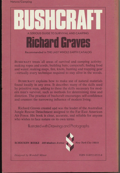 Bushcraft: A Serious Guide to Survival and Camping by Graves