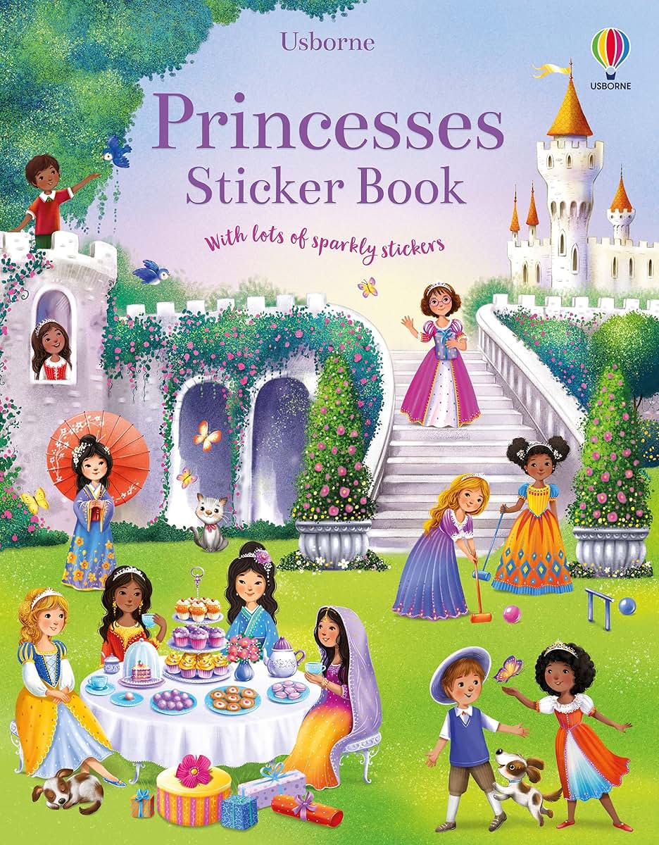 Princesses Sticker Book: An Enchanting and Interactive Sticker Book Featuring Palaces, Balls, and Royalty