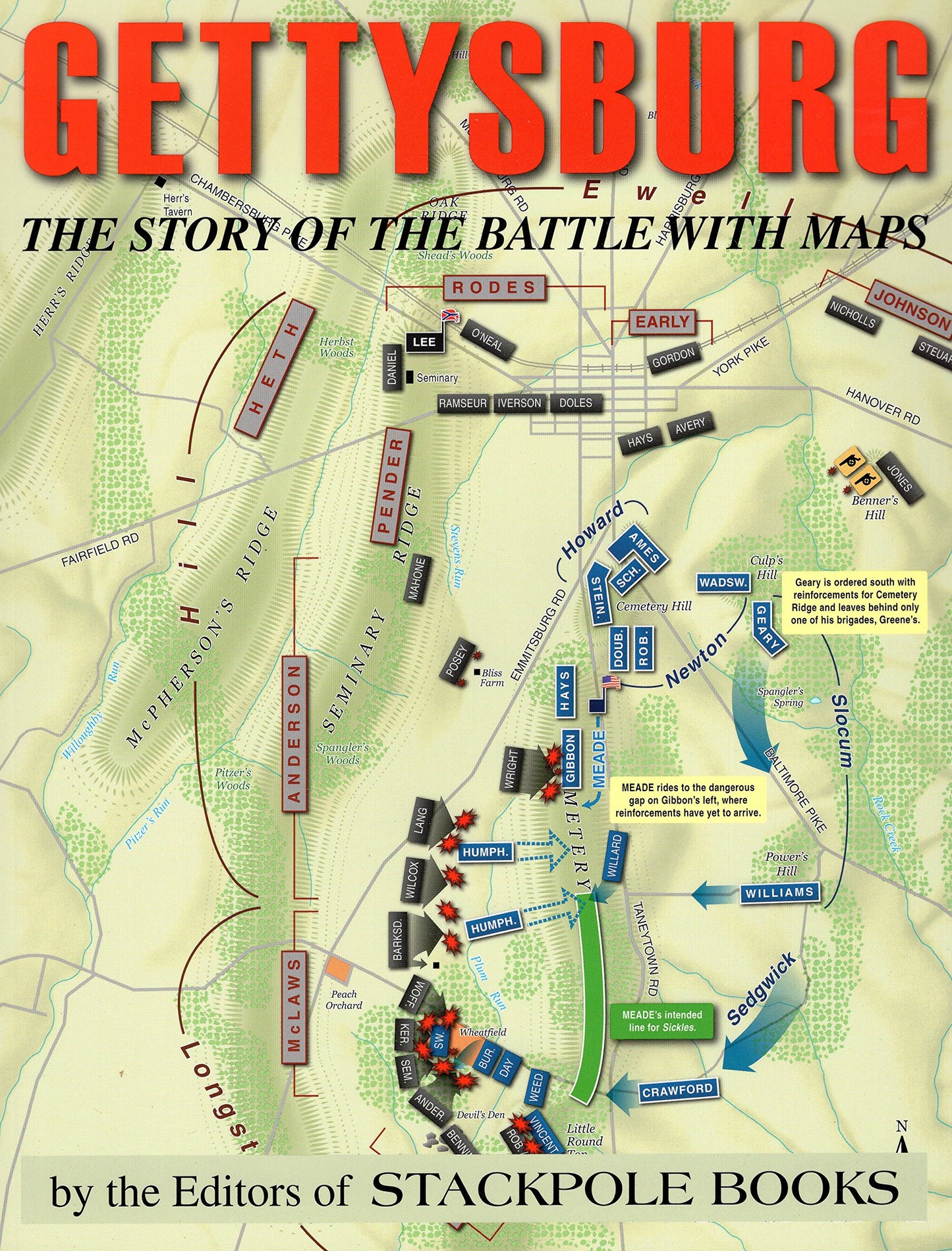 Gettysburg: The Story of the Battle with Maps by Detweiler,
