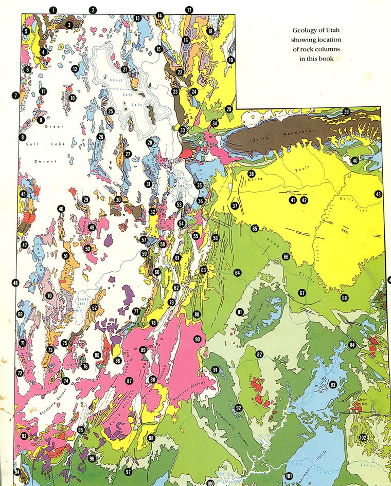 Geologic History of Utah (Brigham Young University geology studies) — back cover