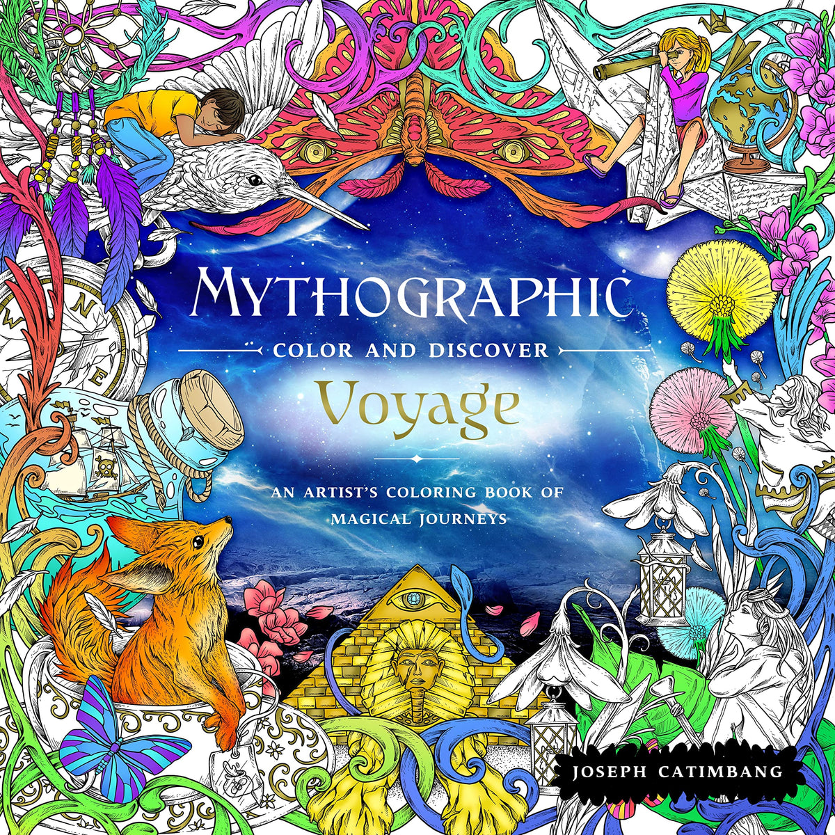 Mythographic Color and Discover: Voyage: An Artist's Coloring Book of Magical Journeys