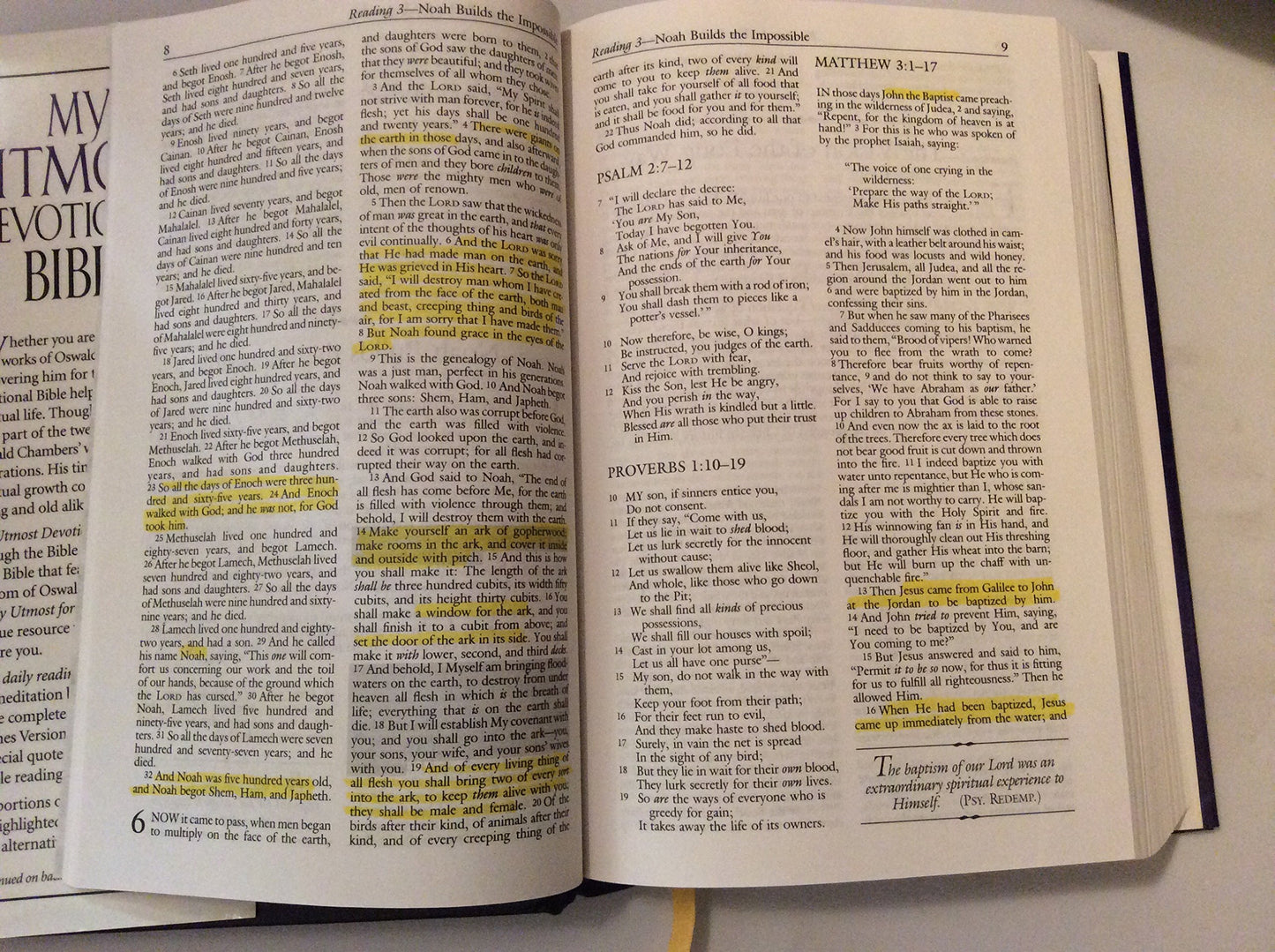 My Utmost Devotional Bible New King James Version by Thomas