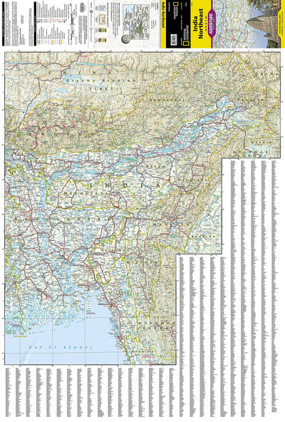 India Northeast Map (National Geographic Adventure Map, 3012)