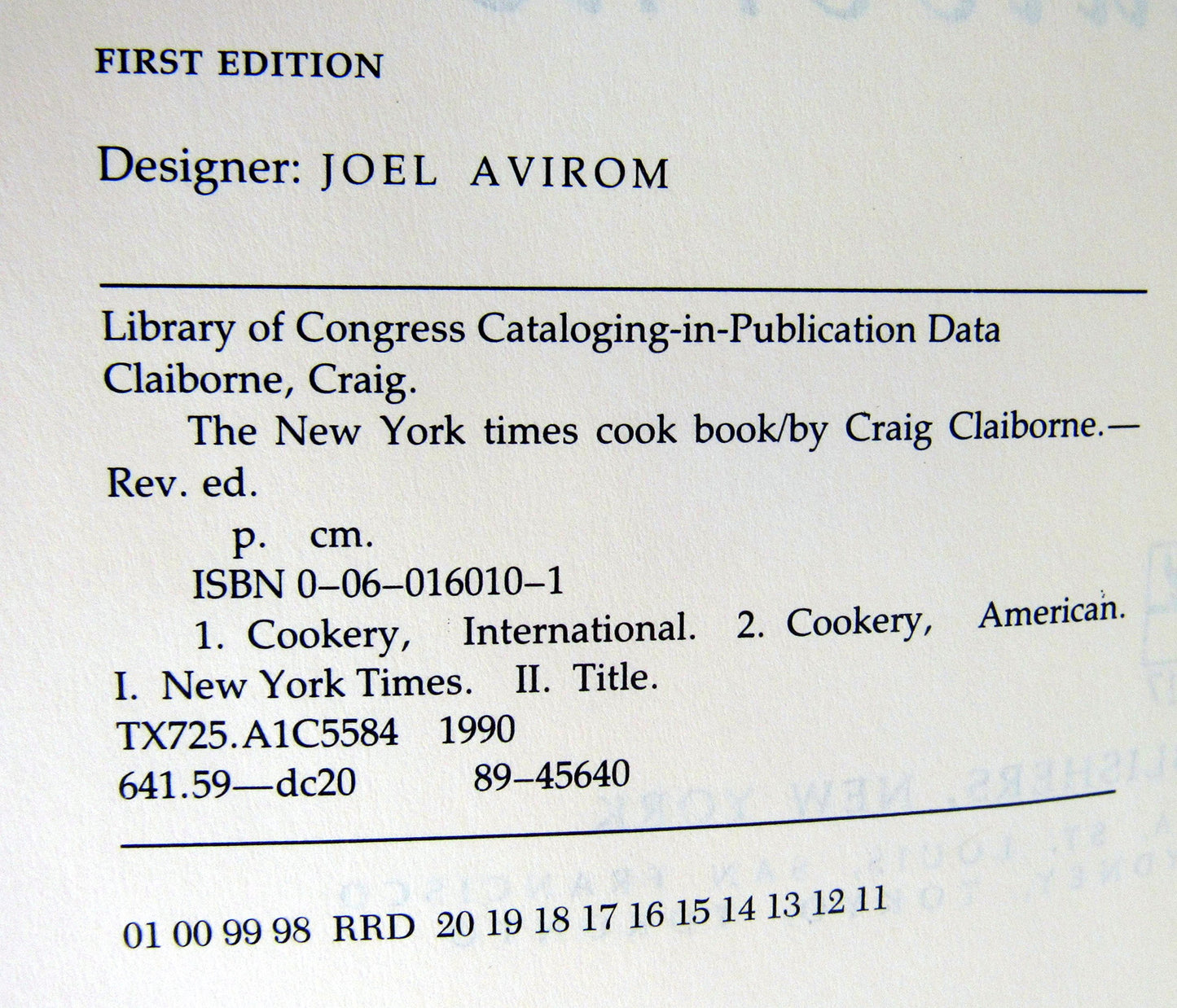The New York Times Cook Book