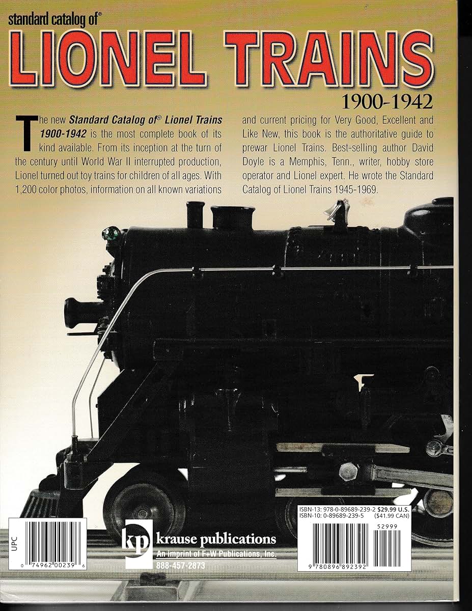 Standard Catalog of Lionel Trains 1900-1942