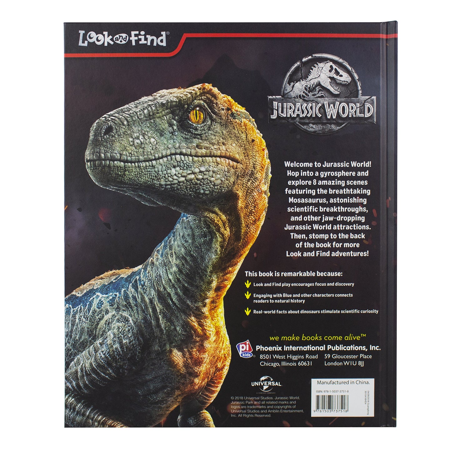 Jurassic World Look and Find Activity Book - PI Kids
