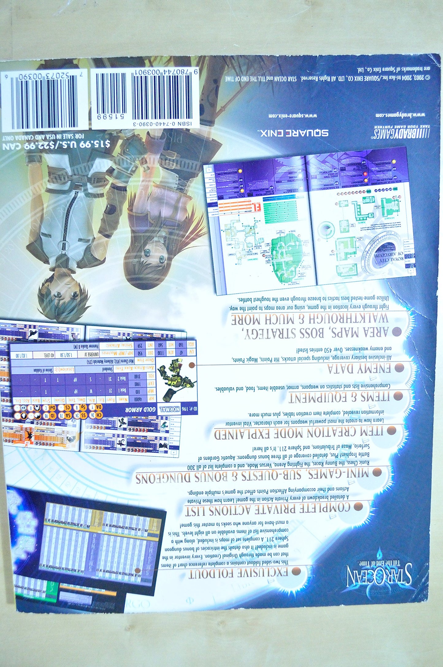 Star Ocean Till the End of Time Official Strategy Guide
