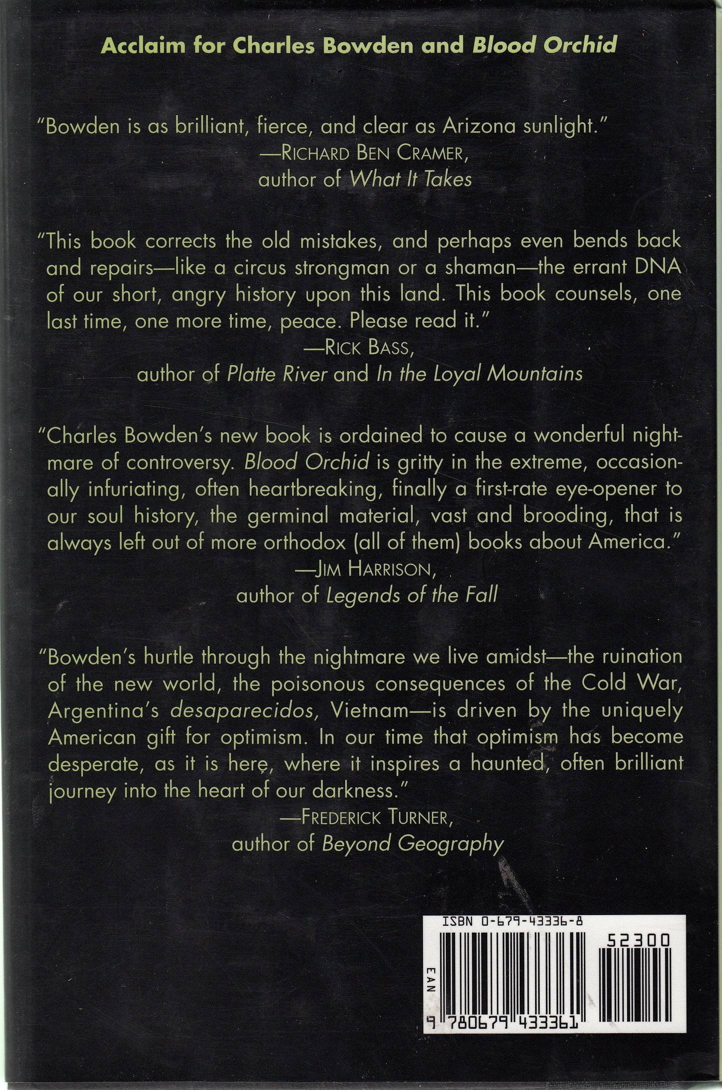 Blood Orchid:: An Unnatural History of America