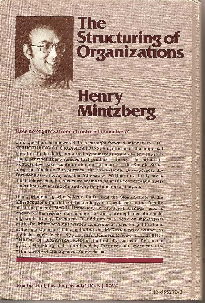 The Structuring of Organizations by Mintzberg, Henry