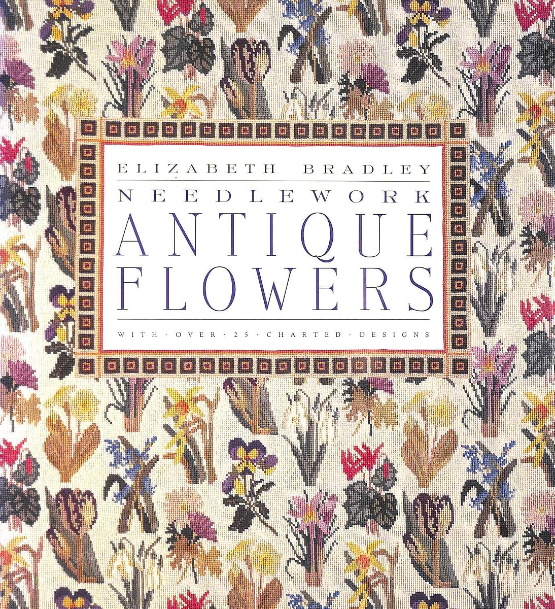 Antique Flowers In Needlepoint