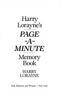 Harry Lorayne's Page-a-minute Memory Book