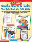 Great Graphs, Charts and Tables That Build Real-Life Math Skills: High-Interest Reproducible Activities That Give Kids Practice Interpreting and Creating Bar Graphs, Line Graphs, Piecharts and More