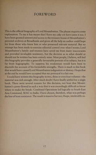Mountbatten: The official biography