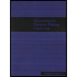 ACCOUNTING FOR DECISION MAKERS-STD.GDE.