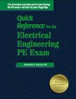 Quick Reference for the Electrical Engineering Pe Exam
