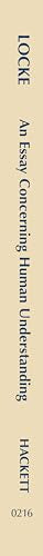 An Essay Concerning Human Understanding (Hackett Classics) — back cover