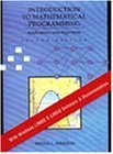 Introduction to Mathematical Programming Applications and Algorithms (for Windows)