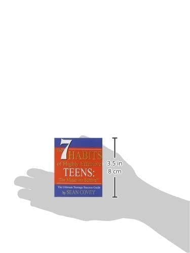 The 7 Habits of Highly Effective Teens: The Miniature Edition (Mini Book) (Book Dimensions : 2.88 x 0.63 x 3.38 inches)