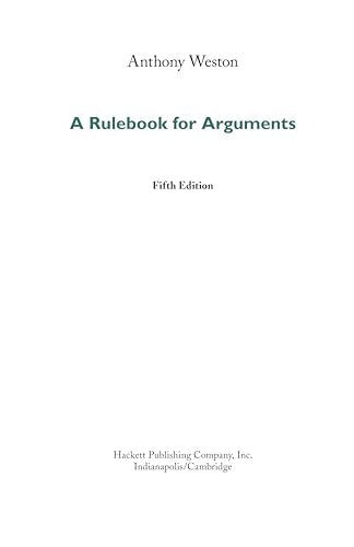 A Rulebook for Arguments