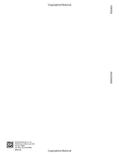 Polonaise, Op. 65/3 (Kalmus Edition) — back cover