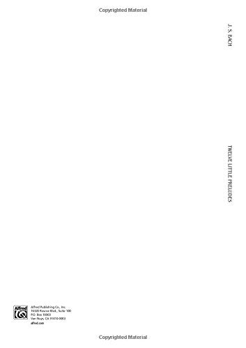 Twelve Little Preludes (Kalmus Edition)