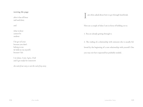Remember Love: Words for Tender Times — back cover