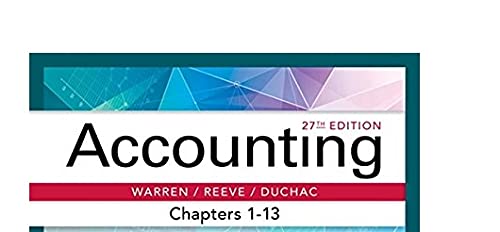 Accounting, Chapters 1-13