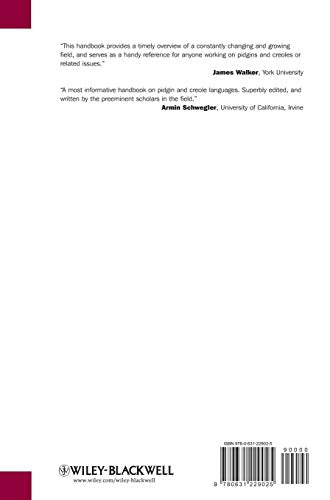 The Handbook of Pidgin and Creole Studies