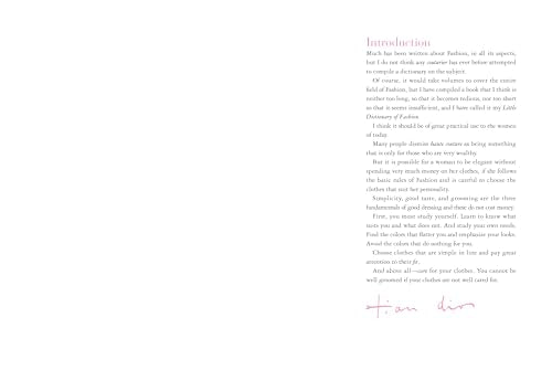 The Little Dictionary of Fashion: A Guide to Dress Sense for Every Woman