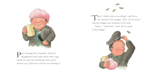 Badgers Bath: A funny illustrated childrens picture book about Percy the Park Keeper from the bestselling creator of One Snowy Night (A Percy the Park Keeper Story)
