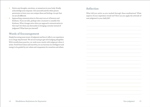 Mindfulness Meditations for Depression: 100 Practices for Solace and Self-Compassion