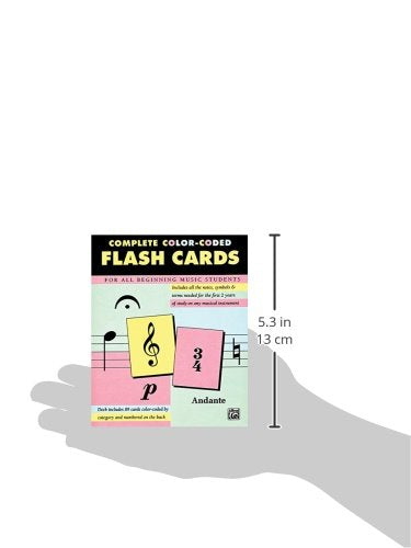 Complete Color Coded Flash Cards for All Beginning Music Stu