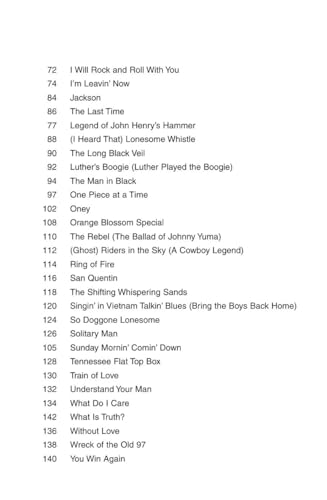 Johnny Cash Guitar Chord Songbook  58 Classic Hits with Lyrics and Chord Diagrams  Play Folsom Prison Blues, Ring of Fire and I Walk the Line  Sheet Music for Guitarists
