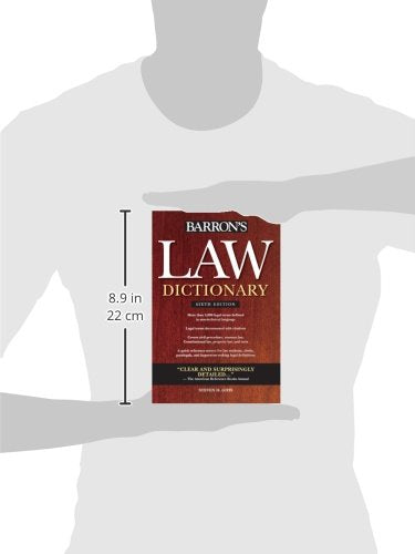 Barron's Law Dictionary — back cover