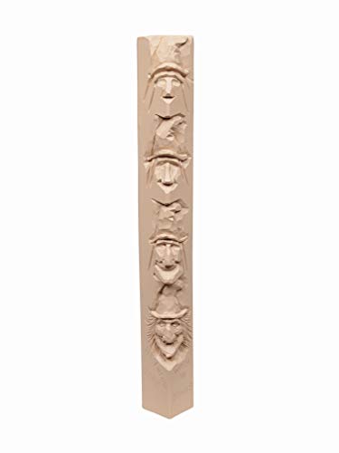 Witch Study Stick Kit (Learn to Carve Faces with Harold Enlow): Learn to Carve a Witch Booklet & Witch Study Stick (Fox Chapel Publishing) Hand-Cast Resin Study Stick and Step-by-Step Instructions