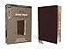 NIV, Reference Bible, Giant Print, Bonded Leather, Burgundy, Red Letter, Thumb Indexed, Comfort Print
