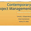 Contemporary Project Management (MindTap Course List)