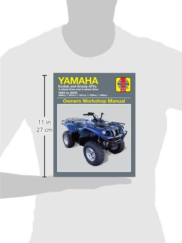 Yamaha Kodiak & Grizzly 2-Wheel & 4-Wheel Drive 386cc 401cc 421cc 595cc & 660cc (93-05) Haynes Repair Manual